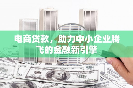 颍东电商贷款，助力中小企业腾飞的金融新引擎