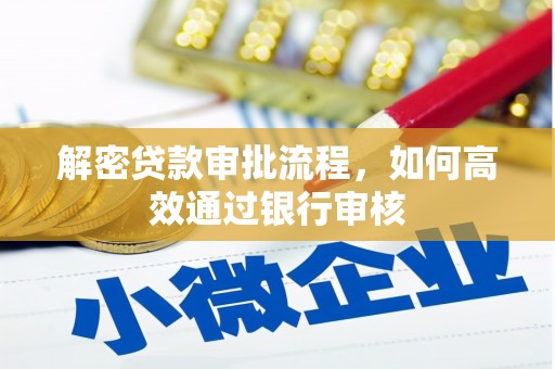 颍东解密贷款审批流程，如何高效通过银行审核