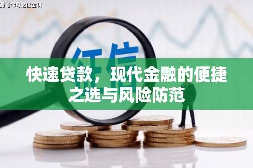 颍东快速贷款，现代金融的便捷之选与风险防范