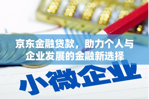 颍东京东金融贷款，助力个人与企业发展的金融新选择