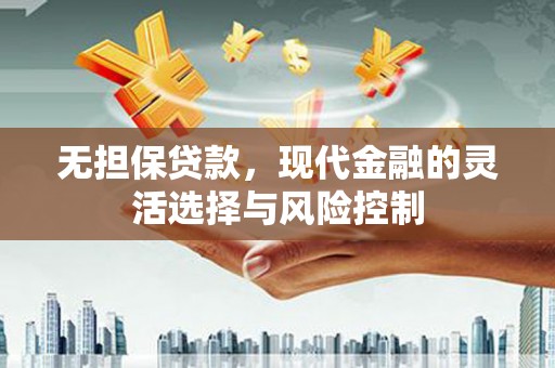 颍东无担保贷款，现代金融的灵活选择与风险控制