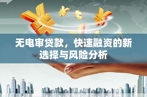 颍东无电审贷款，快速融资的新选择与风险分析