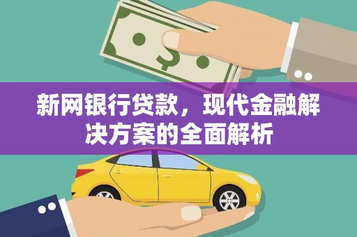 颍东新网银行贷款，现代金融解决方案的全面解析