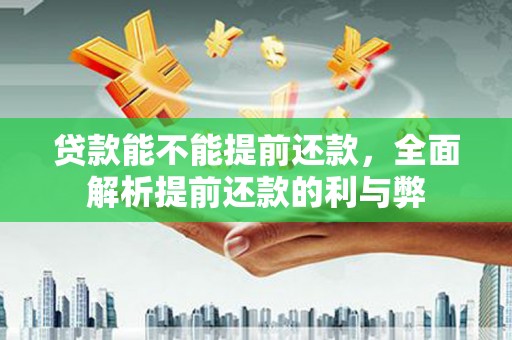 颍东贷款能不能提前还款，全面解析提前还款的利与弊