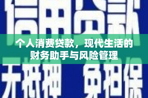 颍东个人消费贷款，现代生活的财务助手与风险管理